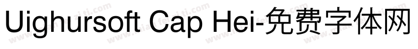 Uighursoft Cap Hei字体转换